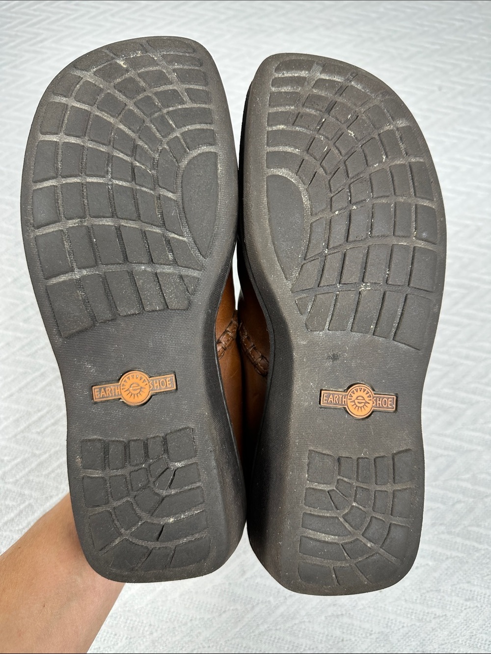 Women’s Brown Leather Slip-On Clog Mules - Picture 8 of 13